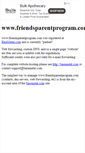 Mobile Screenshot of friendsparentprogram.com
