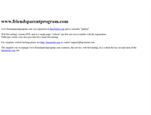 Tablet Screenshot of friendsparentprogram.com